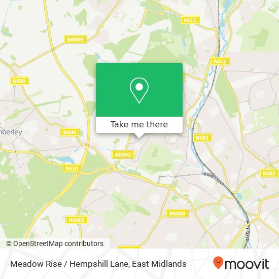 Meadow Rise / Hempshill Lane map