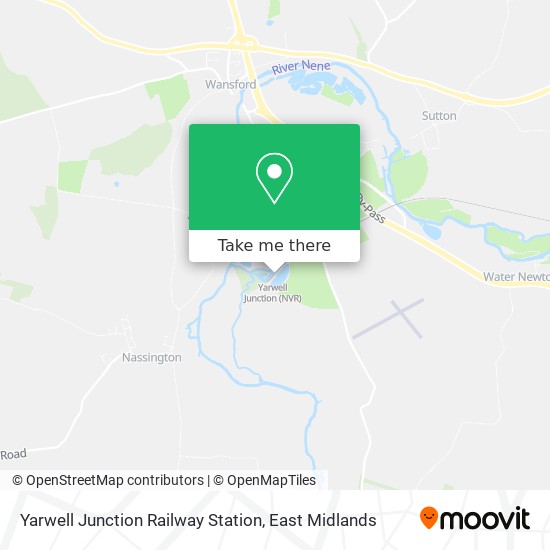 Yarwell Junction Railway Station map