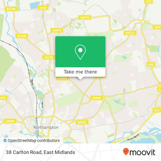 38 Carlton Road map
