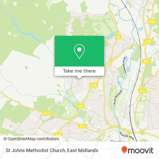 St Johns Methodist Church map