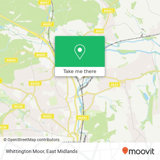Whittington Moor map