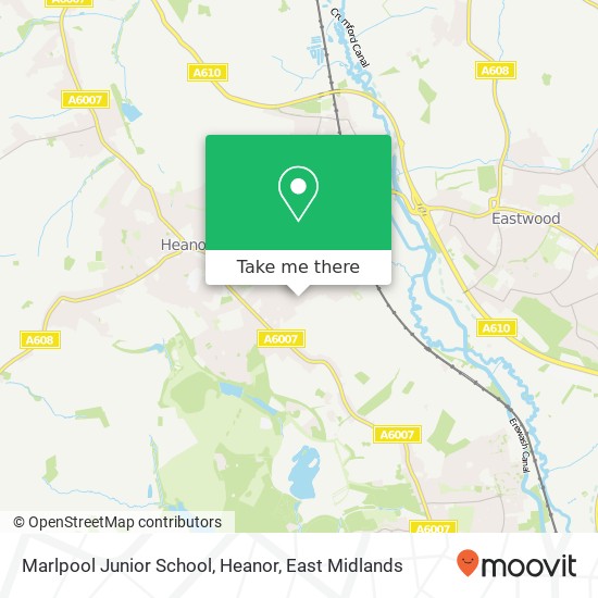 Marlpool Junior School, Heanor map