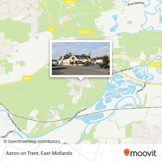 Aston on Trent map