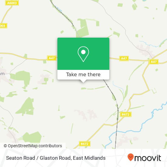 Seaton Road / Glaston Road map
