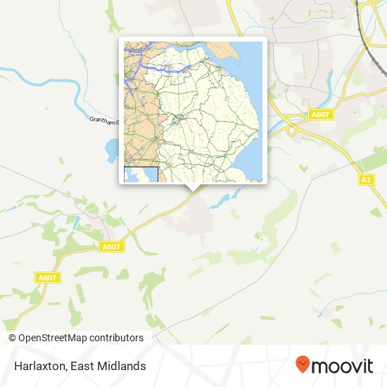 Harlaxton map