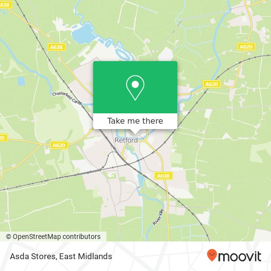 Asda Stores map