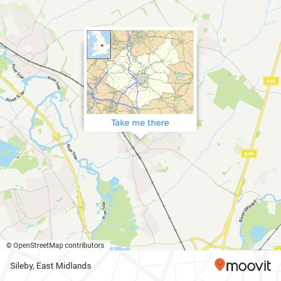 Sileby map