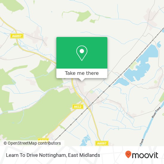 Learn To Drive Nottingham map