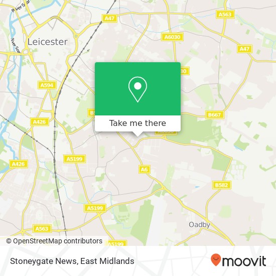Stoneygate News map