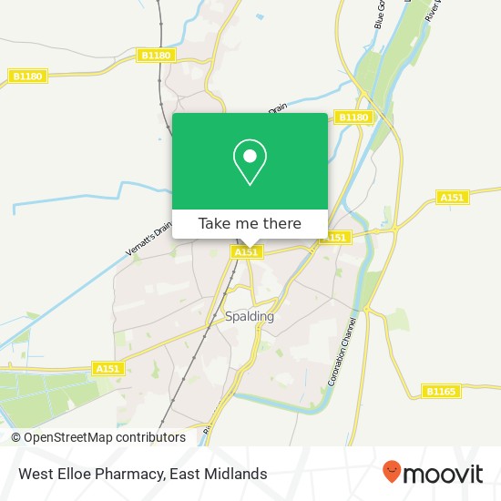 West Elloe Pharmacy map