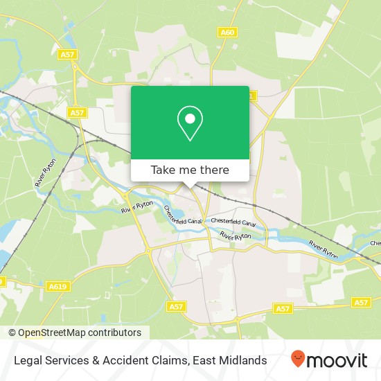 Legal Services & Accident Claims map