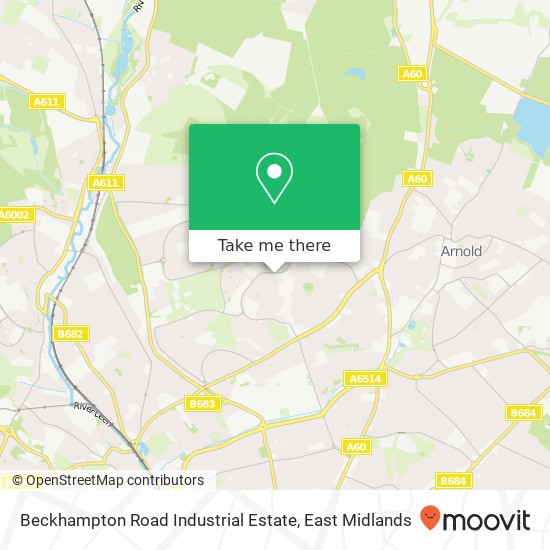 Beckhampton Road Industrial Estate map
