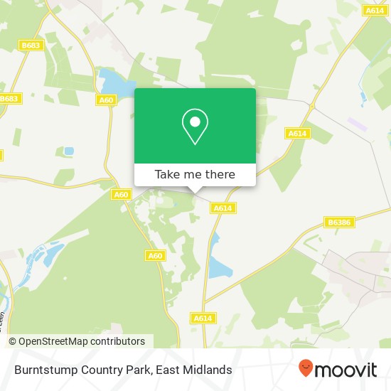 Burntstump Country Park map