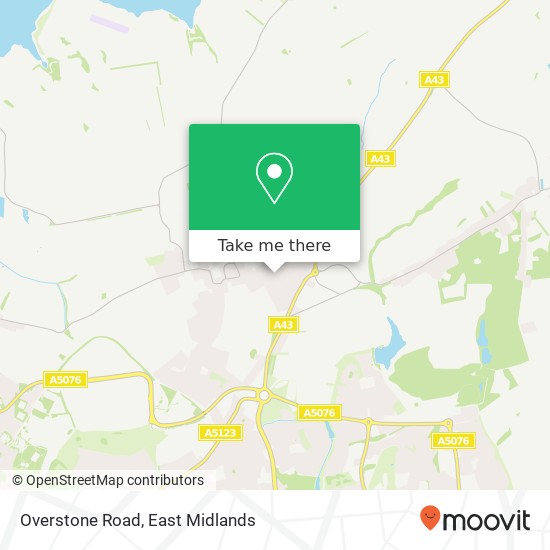 Overstone Road map