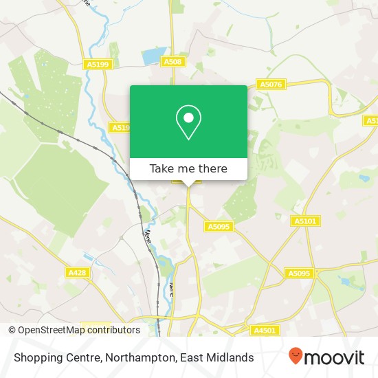 Shopping Centre, Northampton map