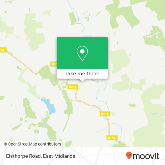 Elsthorpe Road map