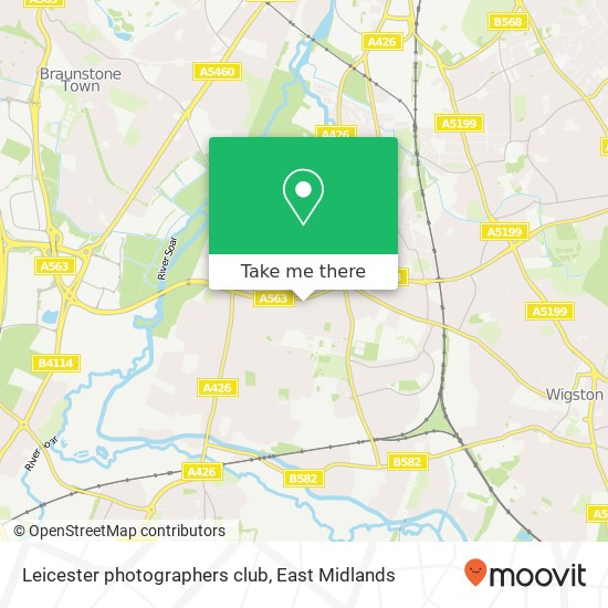 Leicester photographers club map