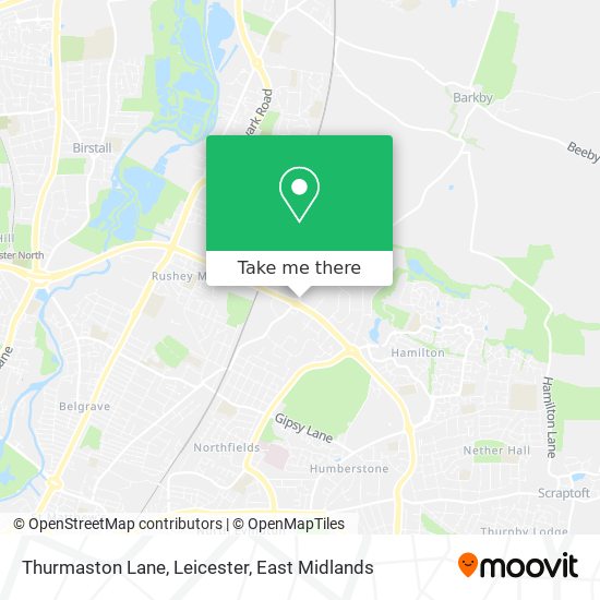 Thurmaston Lane, Leicester map