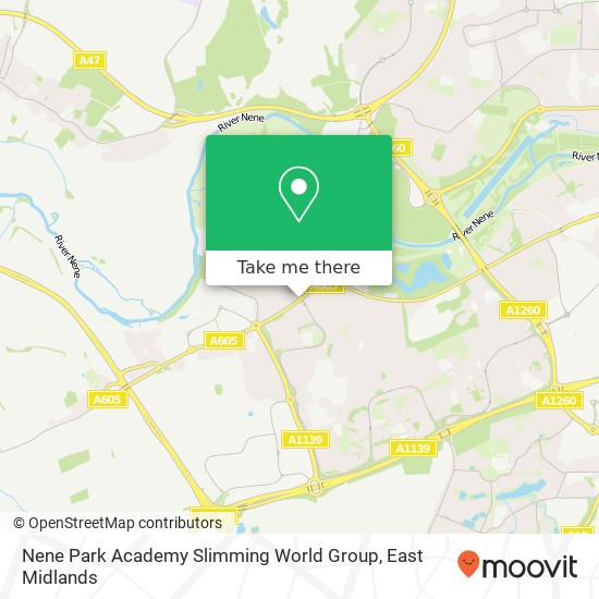 Nene Park Academy Slimming World Group map