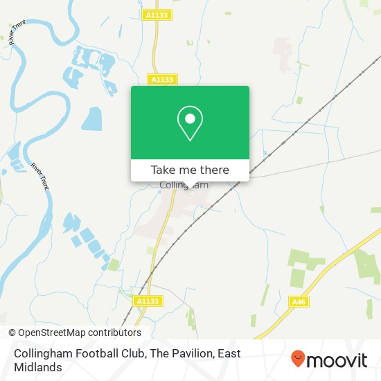 Collingham Football Club, The Pavilion map