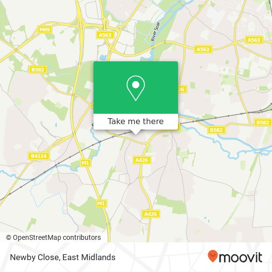 Newby Close map