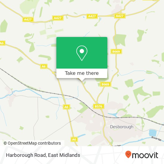 Harborough Road map
