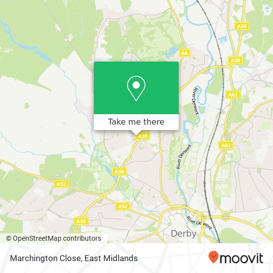 Marchington Close map