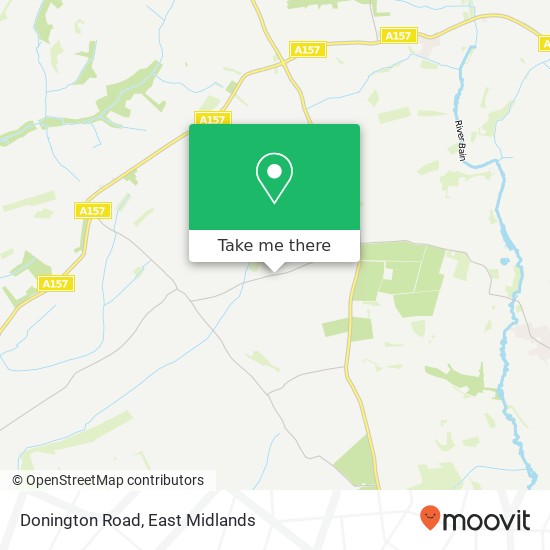 Donington Road map