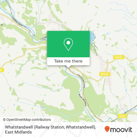 Whatstandwell (Railway Station, Whatstandwell) map