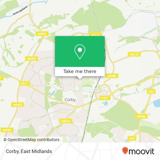 Corby map