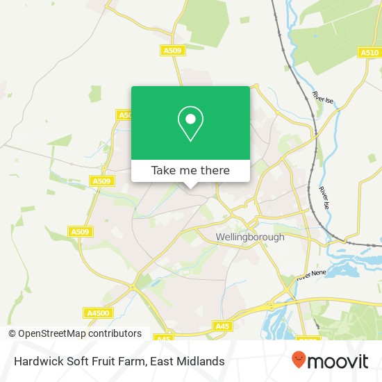 Hardwick Soft Fruit Farm map