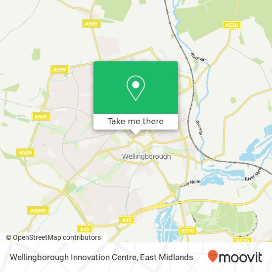 Wellingborough Innovation Centre map