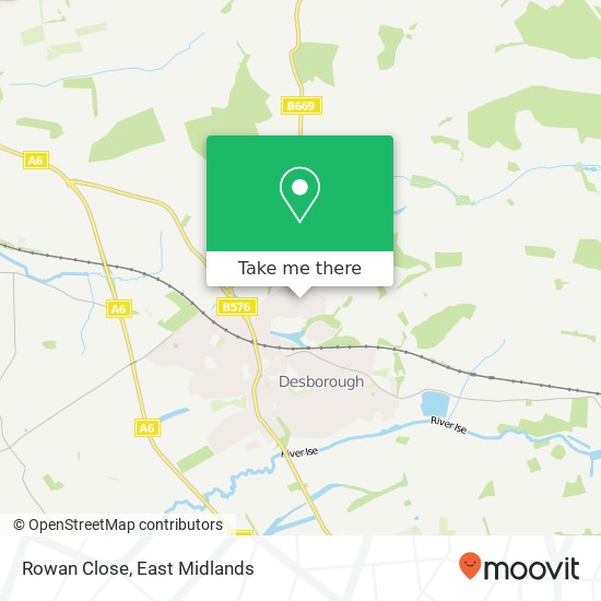 Rowan Close map