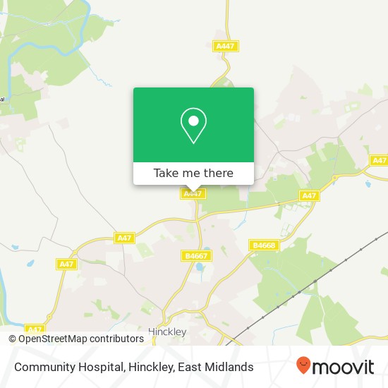 Community Hospital, Hinckley map