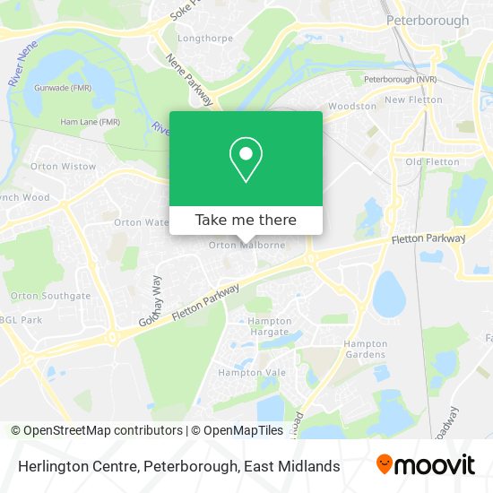 Herlington Centre, Peterborough map