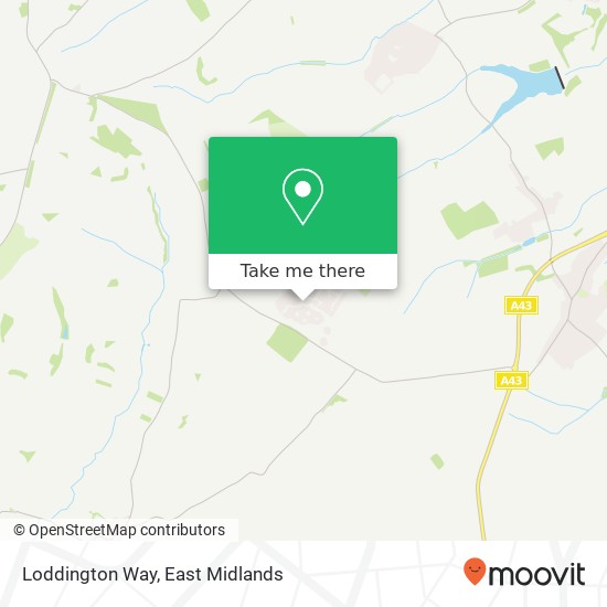 Loddington Way map