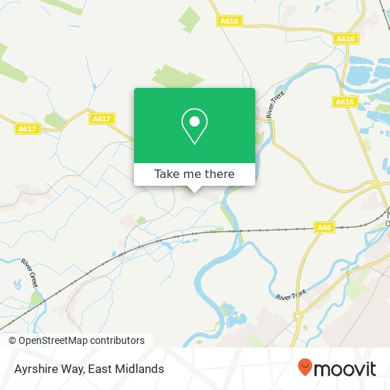 Ayrshire Way map