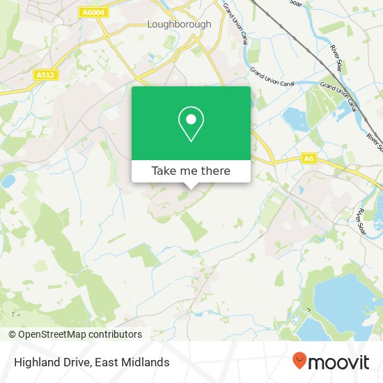 Highland Drive map