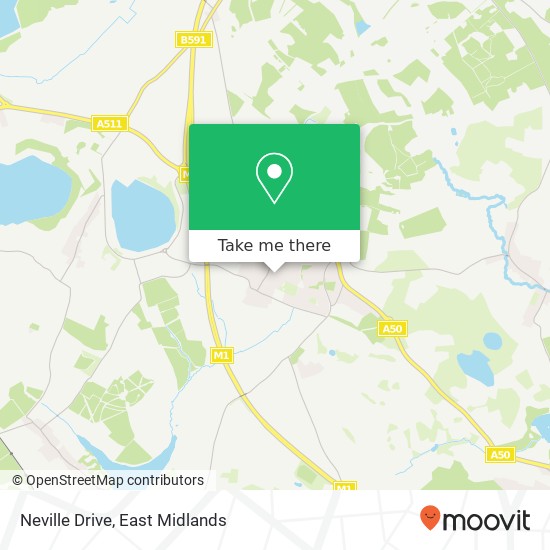 Neville Drive map