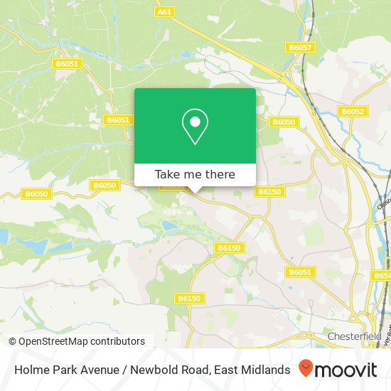 Holme Park Avenue / Newbold Road map