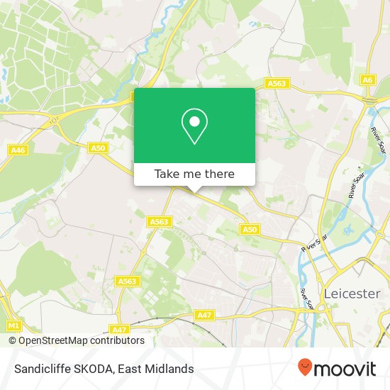 Sandicliffe SKODA map