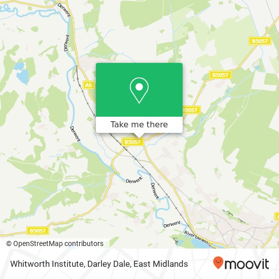 Whitworth Institute, Darley Dale map