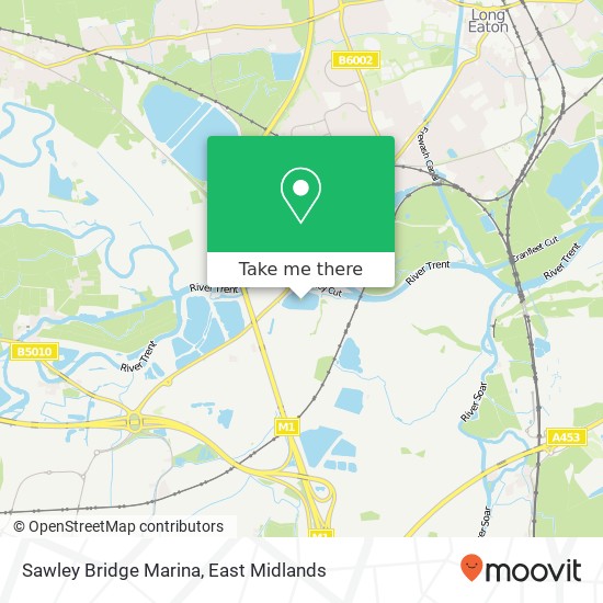 Sawley Bridge Marina map