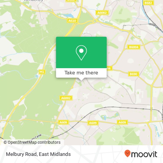 Melbury Road map