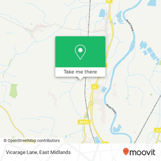 Vicarage Lane map