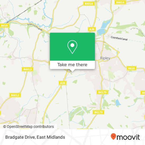 Bradgate Drive map