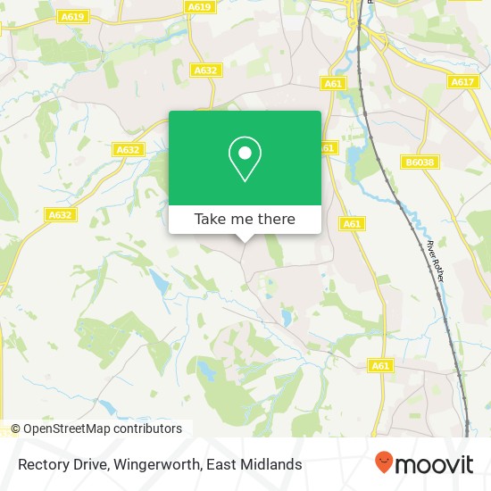 Rectory Drive, Wingerworth map