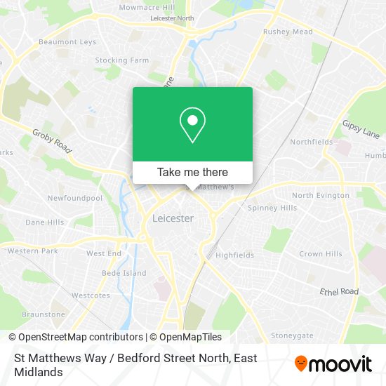St Matthews Way / Bedford Street North map