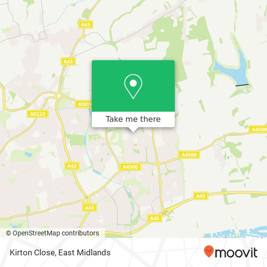 Kirton Close map