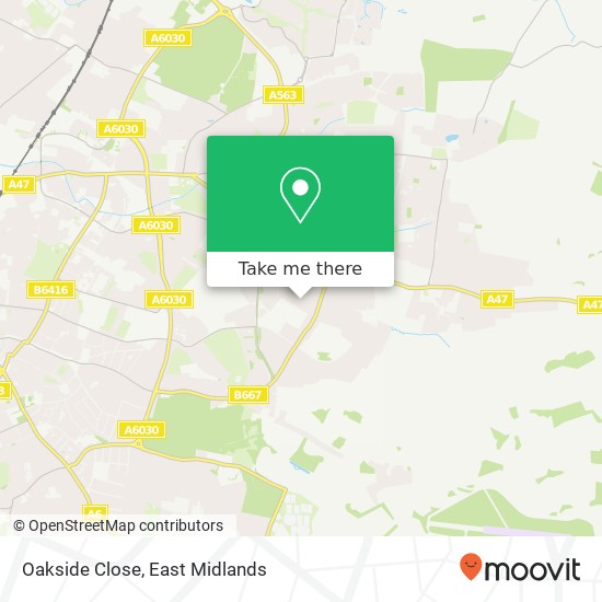 Oakside Close map
